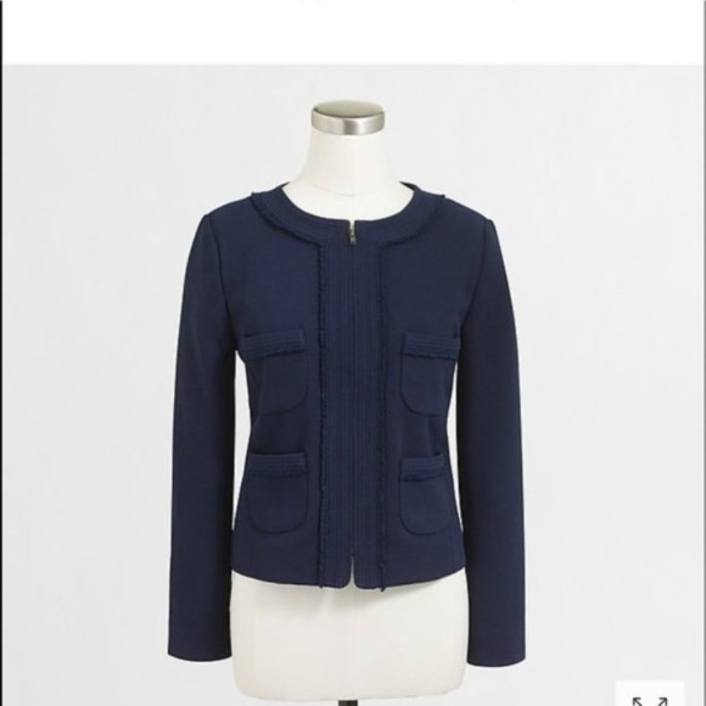 J.Crew Navy Lady Jacket and matching skirt NWT